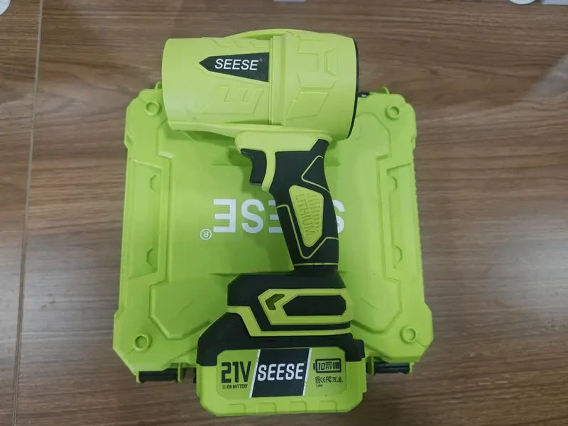 SEESE™ Turbo Jet Blower | Cordless Leaf, Dust, Car Dryer & Snow Cleaner | Lightweight Handheld Power Blower with 3-Speed Airflow & Brushless Motor